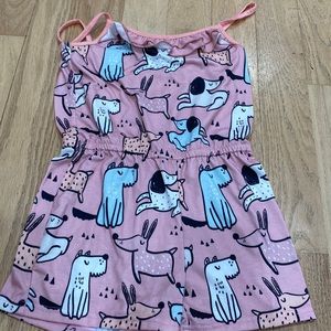 Sunshine swing romper kids girls sz 10 pink w dogs